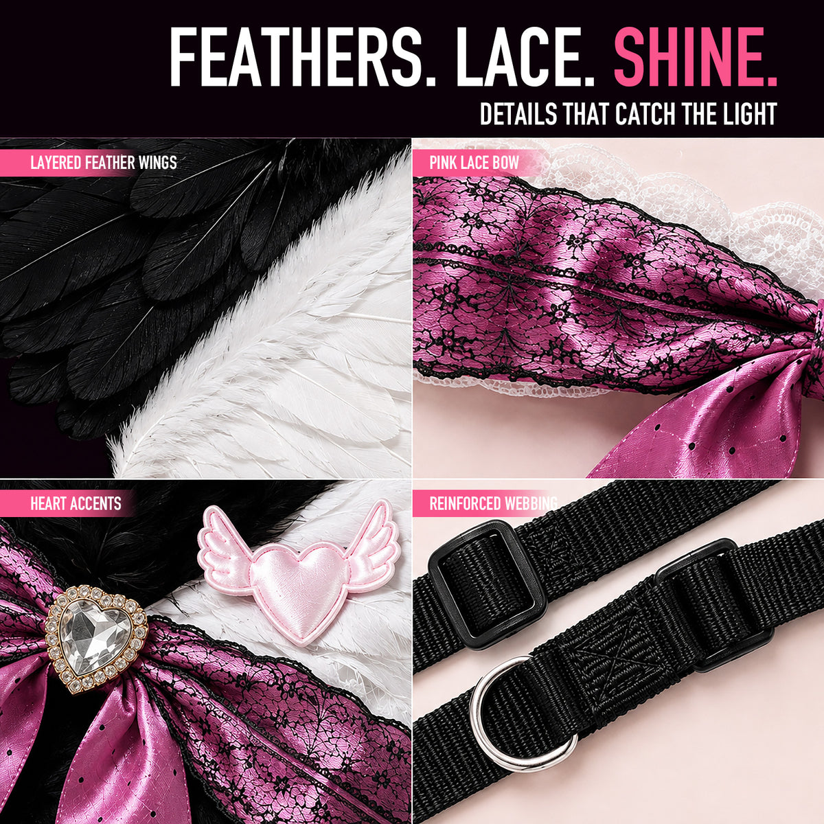 Angel Wings Harness & Leash